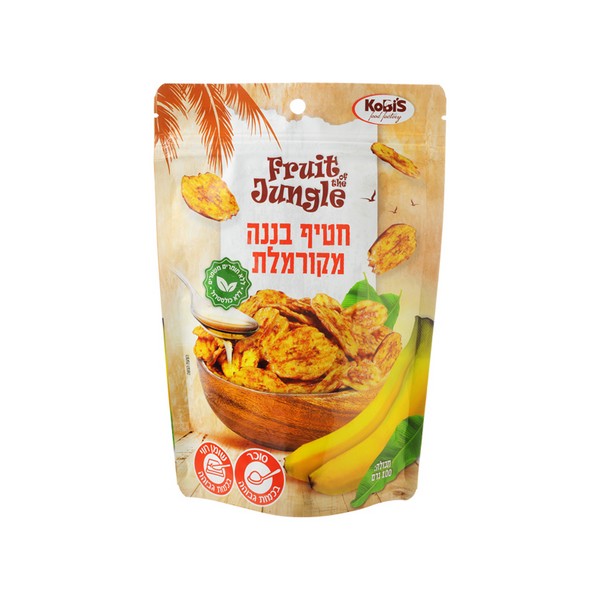 חטיף בננה מקורמלת