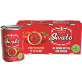שלישיית עגבניות חתוכות  דק 3X400 גרם "livato"