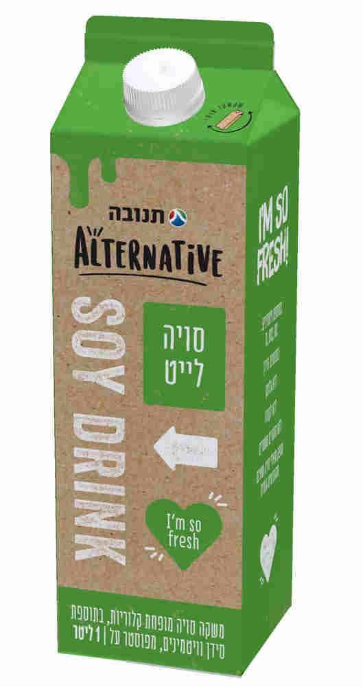 משקה סויה לייט בטעם טבעי טרי 1 ליטר