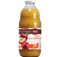 מיץ תפוחים סחוט טבעי כ- 1 ליטר "כרם "